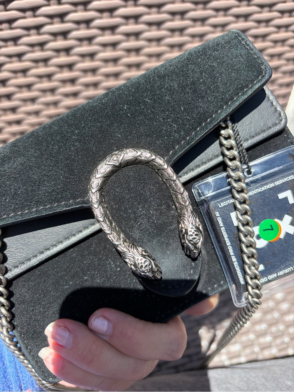 Gucci Suede Super Mini Dionysus Shoulder/crossbody Bag in Black - Picture 13 of 14